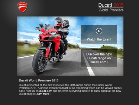 Ducati 2015 World Première